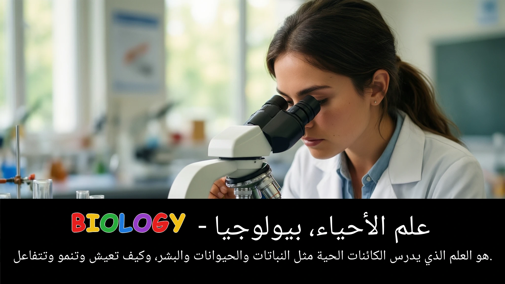 Arabic Illustration for biology